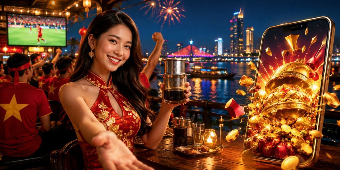 Người dùng Đà Nẵng kiểm tra thông tin thanh toán lx88 tại quán cà phê